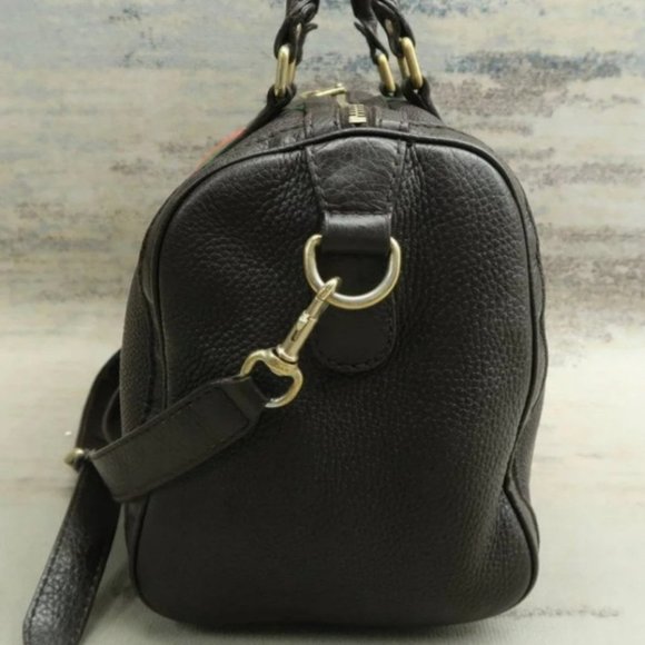 100% Authentic Gucci Boston Brown Leather Satchel Bag - Picture 3 of 12